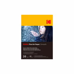 This Kodak Fine Art Smooth A4 210x297mm Premium Matte Photo Inkjet Paper - 20 Sheets can be used for everyday printing and wh ...