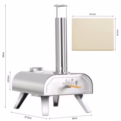 Bighorn outdoor stainless steel pizza pellet oven