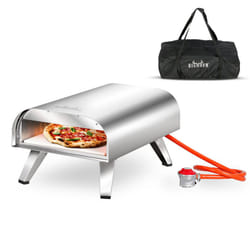 BIGHORN Gas pizza oven, Stainless Steel 4.0kW with handbag and H&R