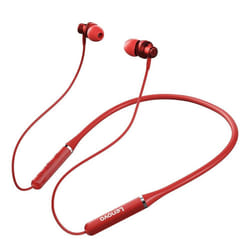 Lenovo HE05 Neckband In-ear Earphone Wireless bluetooth 5.0 Headphone With Mic Noise Cancelling - Red