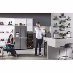 Haier Wine Bank 50 Serie 7 HWS77GDAU1 Compressor wine cooler Freestanding Black 77 bottle(s) - Additional view 5