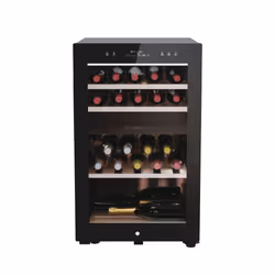 Haier Wine Bank 50 Serie 7 HWS42GDAU1, Compressor wine cooler, Freestanding, 42 bottle(s), G, Black, Black