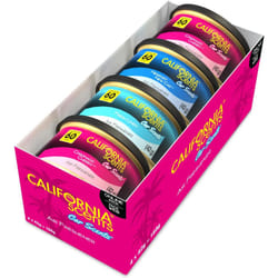 California Scents, Car Air Fresheners Can, Assorted Scents, Pack of 4, Strong Adjustable Long-Lasting Fragrance, Eliminates Odour