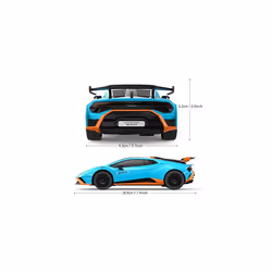 Lamborghini Remote Control Car, 1/24 RC Lamborghini HuracÃ¡n STO Toy Model Car for Adults Boys Kids Blue Mini Toy Car