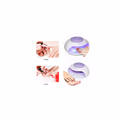 Minisized Nail Dryer with Fan and 3 LED Light for Regular Nail Polish Lamp AG0889N