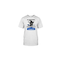 Grumpy Witch Cat My Broom Broke So Now I Work At Lowe'S Halloween T-Shirt - XXL