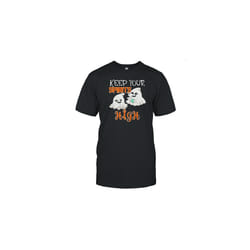 Ghost Keep Your Spirits High Halloween T-Shirt - XXL