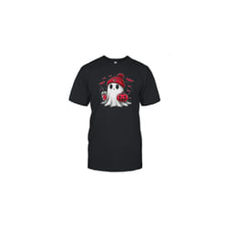 Halloween Atlanta Falcons NFL Football Fan Ghost With Pumpkin T-Shirt - S