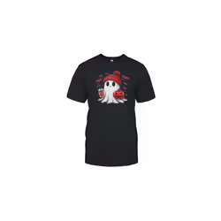Halloween Atlanta Falcons NFL Football Fan Ghost With Pumpkin T-Shirt - XXL