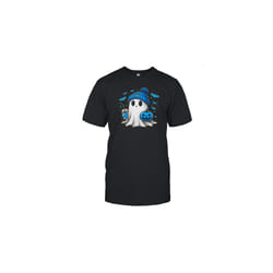 Halloween Los Angeles Chargers NFL Football Fan Ghost With Pumpkin T-Shirt - S