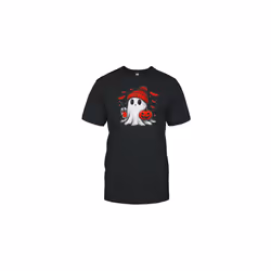 Halloween Tampa Bay Buccaneers NFL Football Fan Ghost With Pumpkin T-Shirt - M