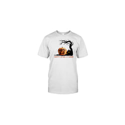 Happy Howl O Ween Rottweiler Pumpkin Halloween T-Shirt - M