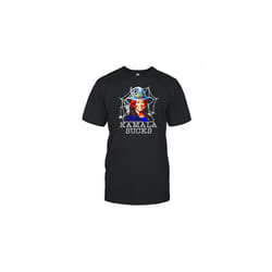 Witch Kamala Sucks Spider Nets Halloween T-Shirt - XXL