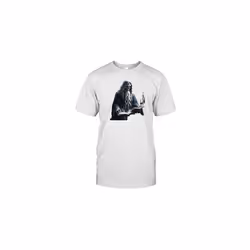 Ancient Skeleton Reading By Candlelight Cut Out Halloween T-Shirt - S