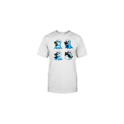 Ghosts With Cat Halloween T-Shirt - XXL