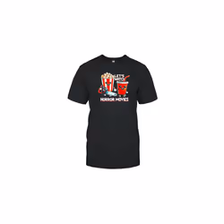 Popcorn And Coca Let'S Watch Horror Movies Spooky Halloween T-Shirt - XL