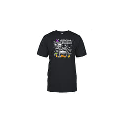 Waiting For Halloween Like Spooky Witch Skeleton T-Shirt - XL