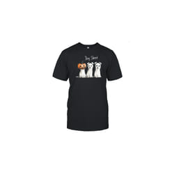 Three Dog Sheet Funny Halloween , Halloween Ghost Dog T-Shirt - XXL