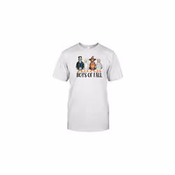 Cute Boys Of Fall Ghost Ducks Fall Pumpkins Halloween Ducks T-Shirt - L