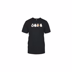 Cute Ghost Cats Halloween T-Shirt - XXL