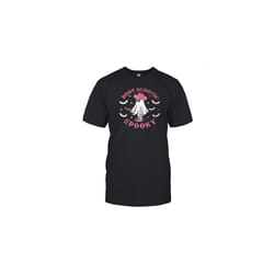 Pink Western Halloween Cowboy Ghost Boot Scootin Spooky T-Shirt - L