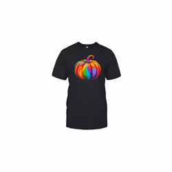 Rainbow Pumpkin Lgbtq Pride Halloween T-Shirt - XL