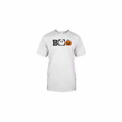Halloween Boo Ghost Pumpkin T-Shirt - S