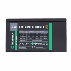 GameMax GP-500 power supply unit 500 W 20+4 pin ATX ATX Black