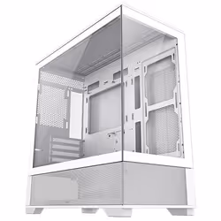 GAMEMAX Vista Mini White MATX Gaming Case with Tempered Glass Front an