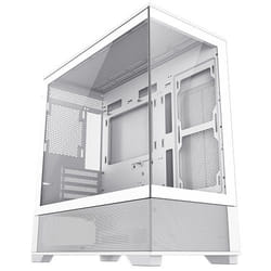 GAMEMAX Vista Mini White MATX Gaming Case with Tempered Glass Front an