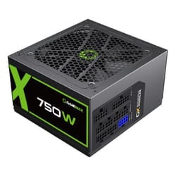 GAMEMAX GX750W Modular 80 Plus Gold Black Power Supply with 120mm FDB