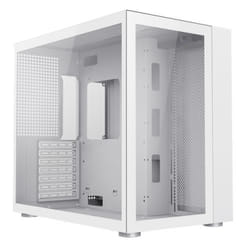 GAMEMAX Infinity Mid-Tower ATX PC White Gaming Case With Tempered Glas