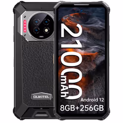 Oukitel WP19, 17.2 cm (6.78"), 8 GB, 256 GB, 64 MP, Android 12, Black