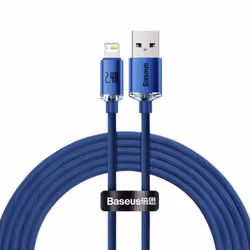 Baseus Crystal Shine, 2 m, Lightning, USB A, Male, Male, Blue