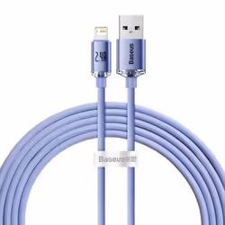 Baseus Crystal Shine, 2 m, Lightning, USB A, Male, Male, Violet