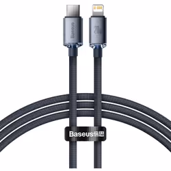 Baseus CAJY000201, Grey, USB C, Lightning, 1.2 m, Male, Male