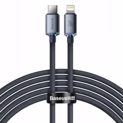 Baseus CAJY000301, Grey, USB C, Lightning, 2 m, Male, Male