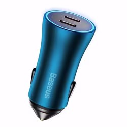 Baseus CGJP000003 mobile device charger Universal Blue Cigar lighter Fast charging Auto