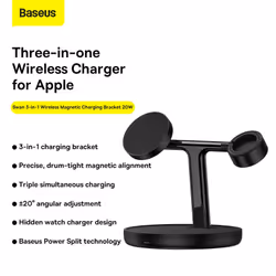 Baseus WXTE000101 mobile device charger Smartphone, Smartwatch Black AC, USB Indoor - Additional view 5