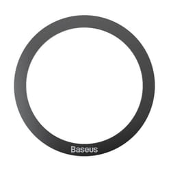 Baseus 2PCS Magnetic Metal Ring for iPhone 16 15 14 13 12 11 Pro Max Plus MagSafe Magnet for Samsung Xiaomi Wireless Charging Plate - 2pcs, black