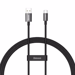 Baseus Superior Series (SUPERVOOC) 65W Fast Charging Data Cable USB to Type-C Cable - black, 1m