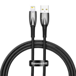 Baseus Glimmer Series Fast Charging Data Cable USB to iP 2.4A - black, 1m