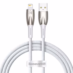 Baseus Glimmer Series Fast Charging Data Cable USB to iP 2.4A - white, 1m