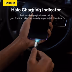 Baseus Glimmer Series Fast Charging Data Cable USB to iP 2.4A - white, 1m