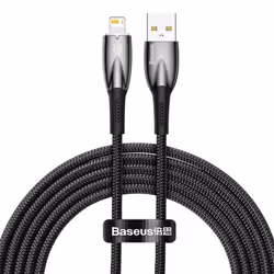 Baseus Glimmer Series Fast Charging Data Cable USB to iP 2.4A - black, 2m