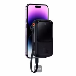 Baseus PPQD060001, 10000 mAh, 20 W, Black