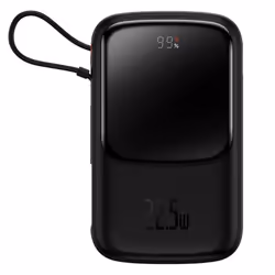 Baseus PPQD060101, 10000 mAh, Lithium Polymer (LiPo), Power Delivery, Quick Charge 2.0, Quick Charge 3.0, Black