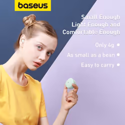 Baseus Wm01 True Wireless Earphones With C-type Charging Interface - Green