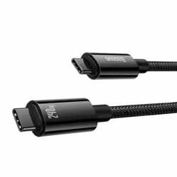 Baseus PD3.1 240W USB Type C Cable 5A Fast Charger for iPhone 16 15 Samsung S23 Macbook - 1m, Black - Additional view 8
