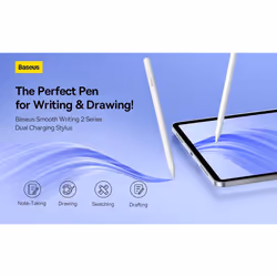 Baseus SMOOTH WRİTİNG 2 İPAD UYUMLU KALEM-BEYAZ, Touch panel, NetApp, Apple İPAD
